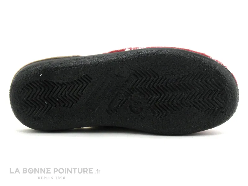 Achat chaussures Airplum Femme Pantoufle Chausson, vente AirPlum WARM Grenat - Flocons - Pantoufle fourree