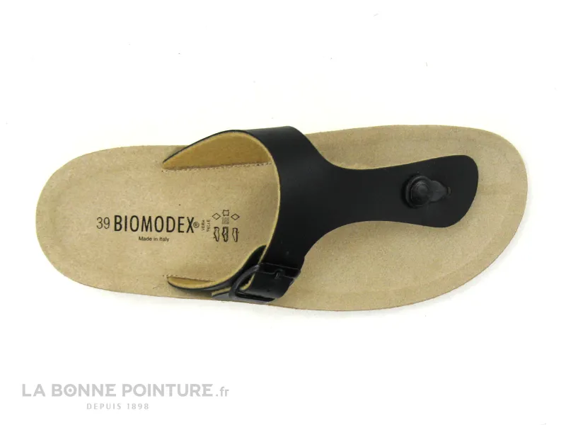 Achat chaussures Biomodex Femme Entre-doigts, vente Biomodex 30 Premier nero - Tong noire Femme - Bride reglable