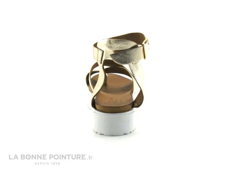Achat chaussures Com un Point Femme Entre-doigts, vente Com un Point SHEMEW - Or - Sandale montante doree