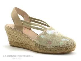 Achat chaussures Fabiolas Femme Sandale et Nu-pieds, vente Fabiolas 307180 Beige - Sandale espadrille compensee