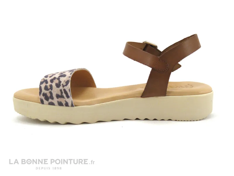 Achat chaussures Kaola Femme Sandale et Nu-pieds, vente Kaola 3483 Marron Leopard - Sandale mode Femme