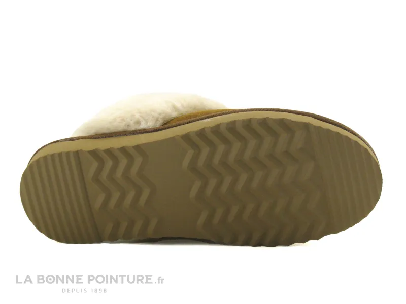 Achat chaussures Kelara Femme Pantoufle Chausson, vente Kelara K31230 cuero - Pantoufle mule Femme avec fourrure