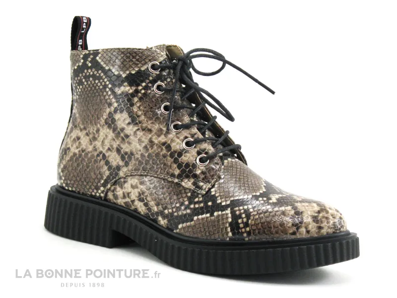 Achat chaussures Les ptites bombes LPB Femme Chaussure montante, vente LPB Anna Snake - Chaussure montante Femme