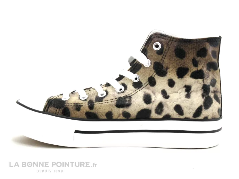 Achat chaussures Les ptites bombes LPB Femme Chaussure montante, vente LPB Les Petites Bombes - EMMY - Print leopard - Basket mo