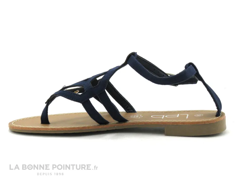 Achat chaussures Les ptites bombes LPB Femme Entre-doigts, vente LpB VANESSA Marine - Sandale plate Femme bleu marine