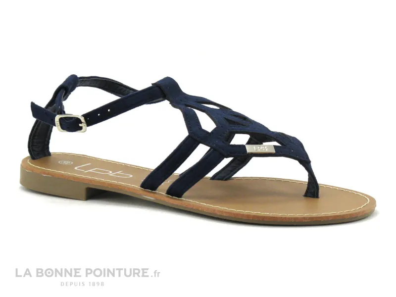 Achat chaussures Les ptites bombes LPB Femme Entre-doigts, vente LpB VANESSA Marine - Sandale plate Femme bleu marine