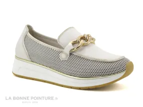 Achat chaussures Marco Tozzi Femme Mocassin, vente Marco Tozzi 1-24732-42-402 cream comb - Mocassin compense beige
