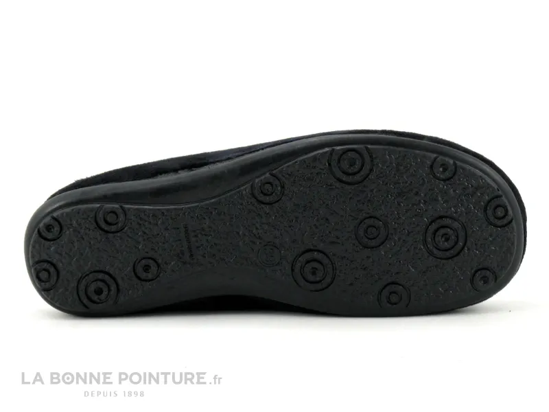 Achat chaussures Ouf ! Femme Pantoufle Chausson, vente Ouf TIRAO Noir - 3 coeurs - Pantoufle mule Femme