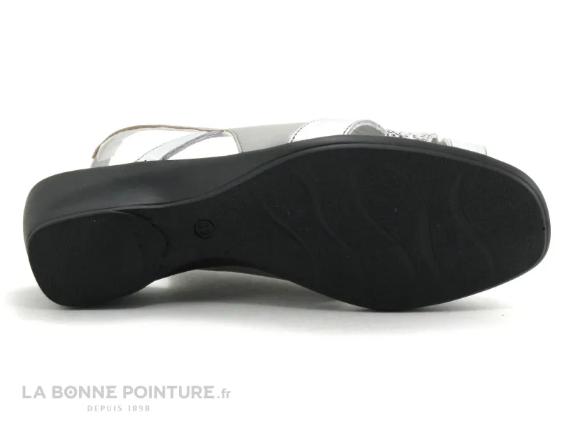Achat chaussures Pedi Girl Femme Sandale et Nu-pieds, vente Pedi Girl LENO Argent - Gris - Nu-pieds confort Femme