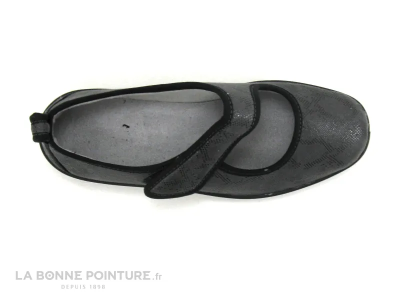 Achat chaussures PodoWell Femme Pantoufle Chausson, vente Podowell Fargeot TARZAN gris - Chausson ballerine velcro