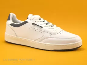 Achat chaussures Redskins Homme Basket, vente Redskins LANGLAIS Blanc Gris - Basket basse Homme