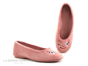 Achat chaussures RYB Femme Pantoufle Chausson, vente RYB 600D1778 Rose Clin d oeil - Pantoufle ballerine