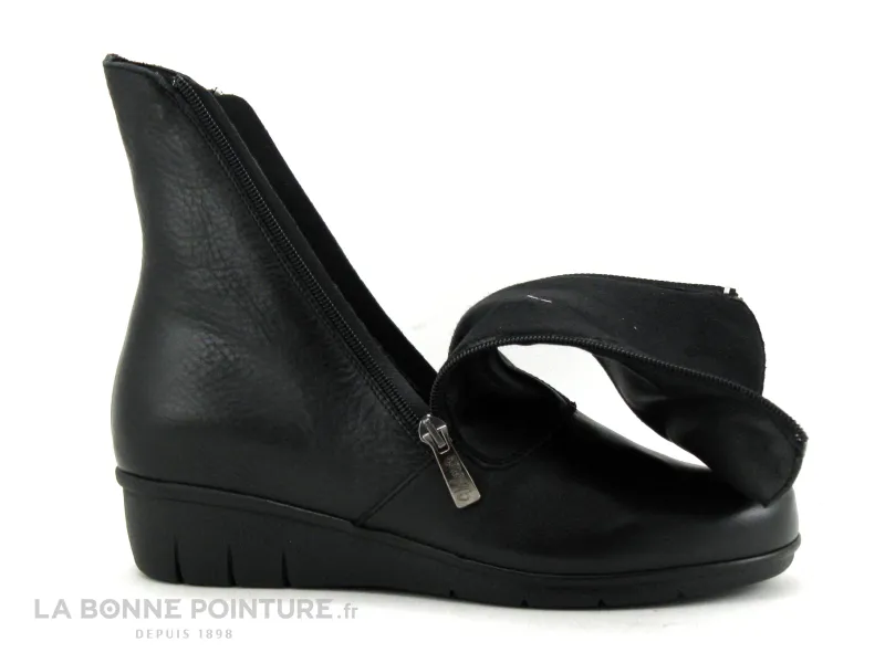 Achat chaussures Valeria's Femme Bottine, vente Valerias 5558 Noir - Bottine Femme semelle compensee