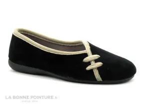 Achat chaussures ZEL'S Femme Pantoufle Chausson, vente Zels 4538 Noir Beige - Chausson ballerine