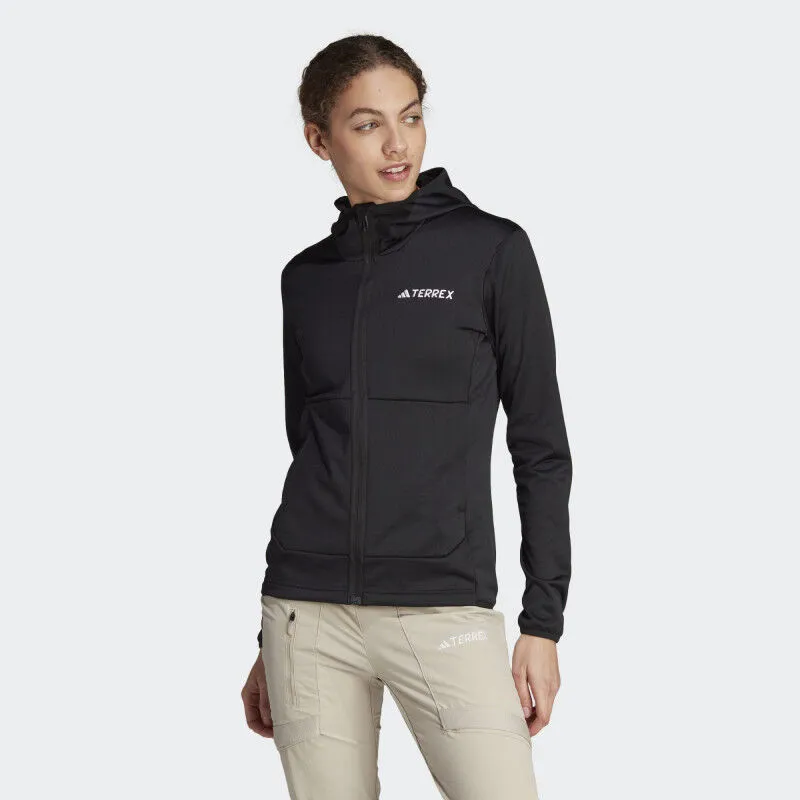adidas Terrex Xperior Light Fleece Hooded Jacket - Polaire femme | Hardloop