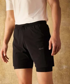 AERTH M'S TRACK SERIES SHORT 2IN1 Homme OXYBLACK