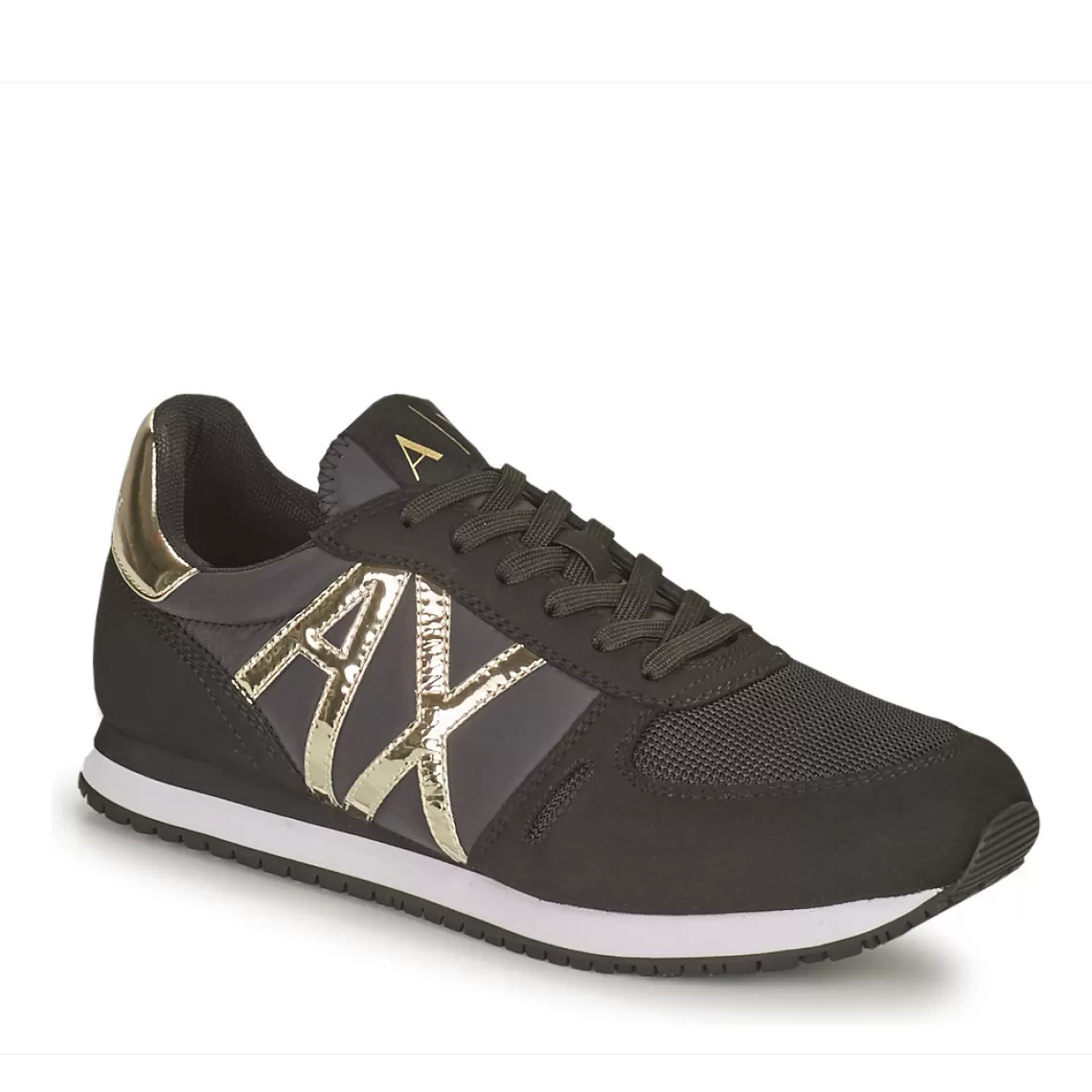 Baskets femme noir/or | 3 Suisses