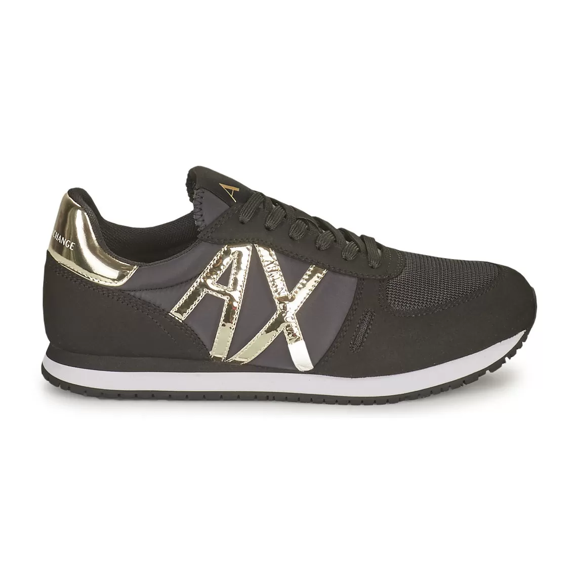 Baskets femme noir/or | 3 Suisses