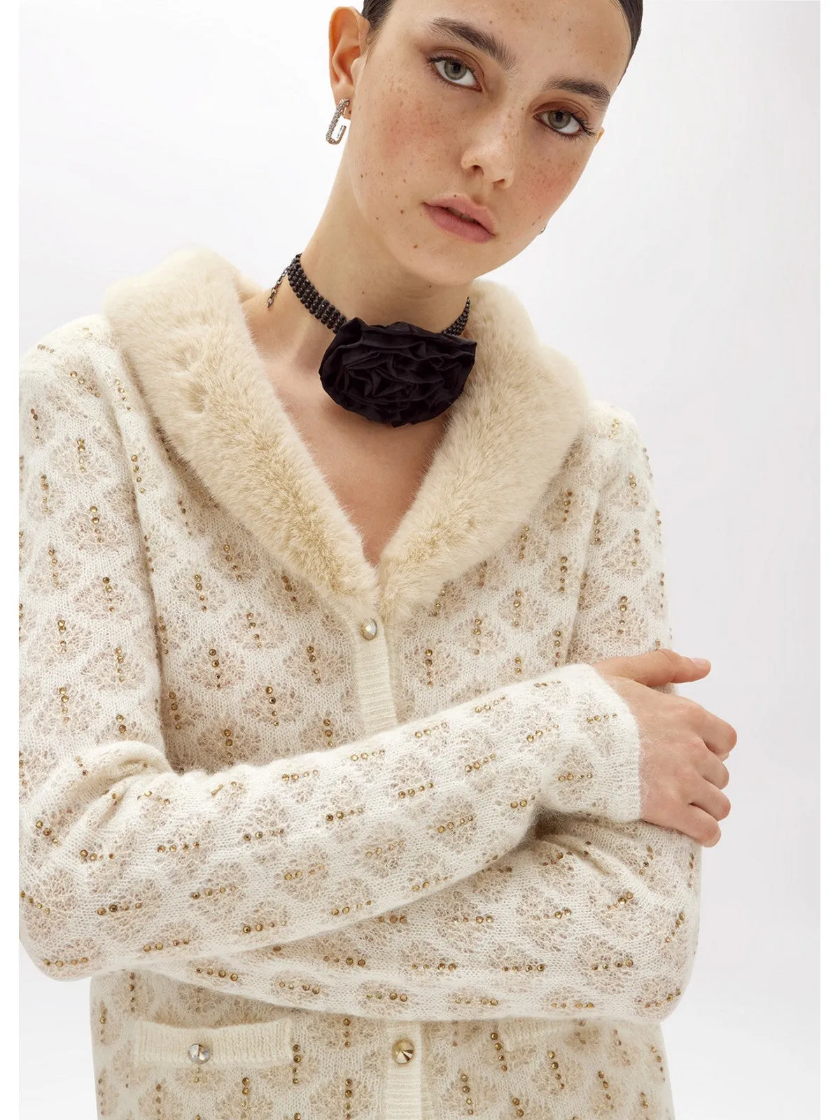 Blugirl Cardigan Beige Femme RF4105MA96O C3469