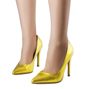 BM Escarpins jaunes à talons hauts Malakai