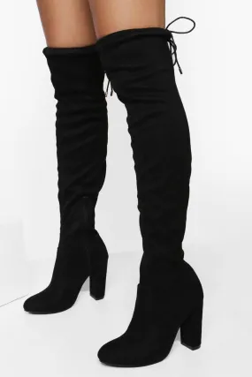 Bottes hautes à talons blocs