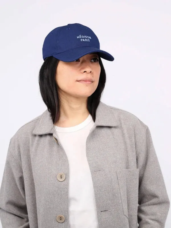 Casquette en tissu upcyclé bleu marine - Flint
