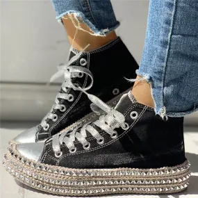 Chaussures Montante en Toile - Angela