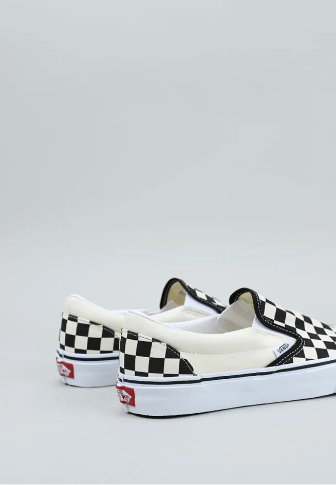 Checkerboard Classic Slip-On Vans BASKETS PLATES