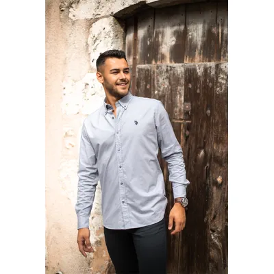 Chemise N°61135 - gris clair - US POLO