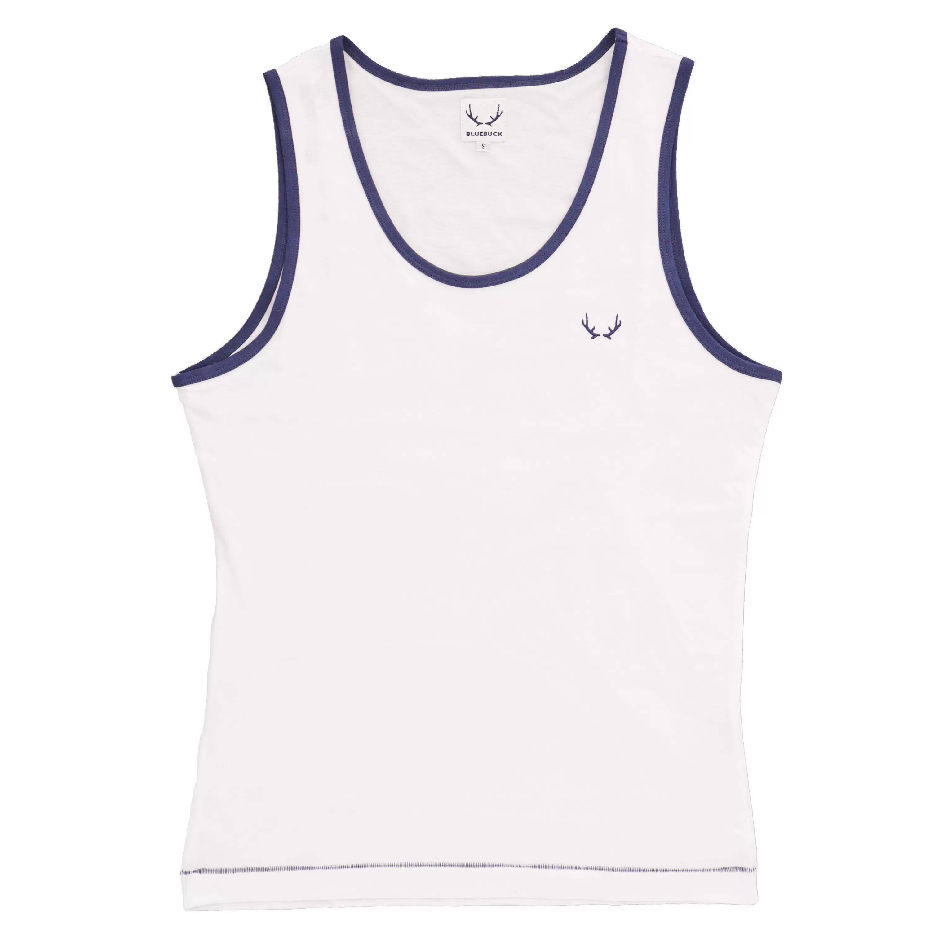 Débardeur en coton biologique blanc - BLUEBUCK : vente débardeurs h...