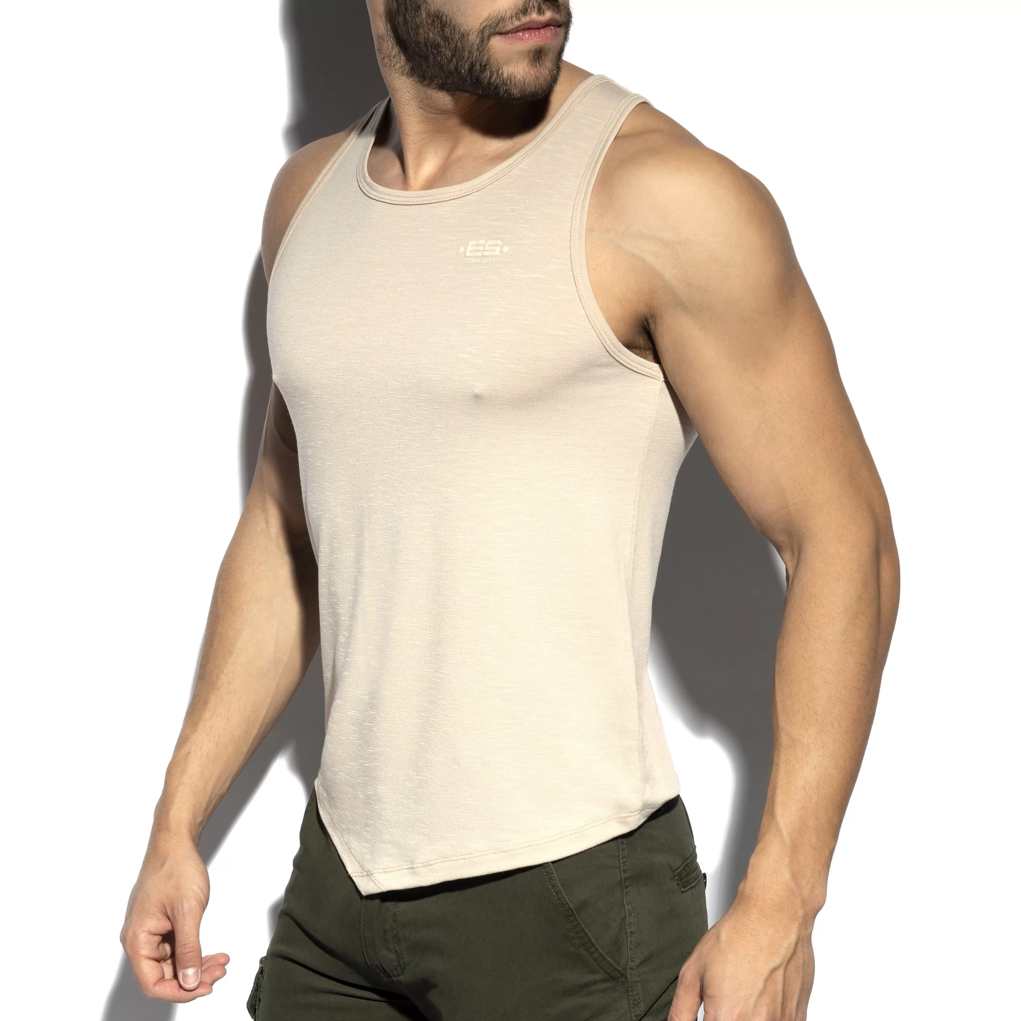 Débardeur FLAME - beige - ES collection : vente débardeurs homme ES...