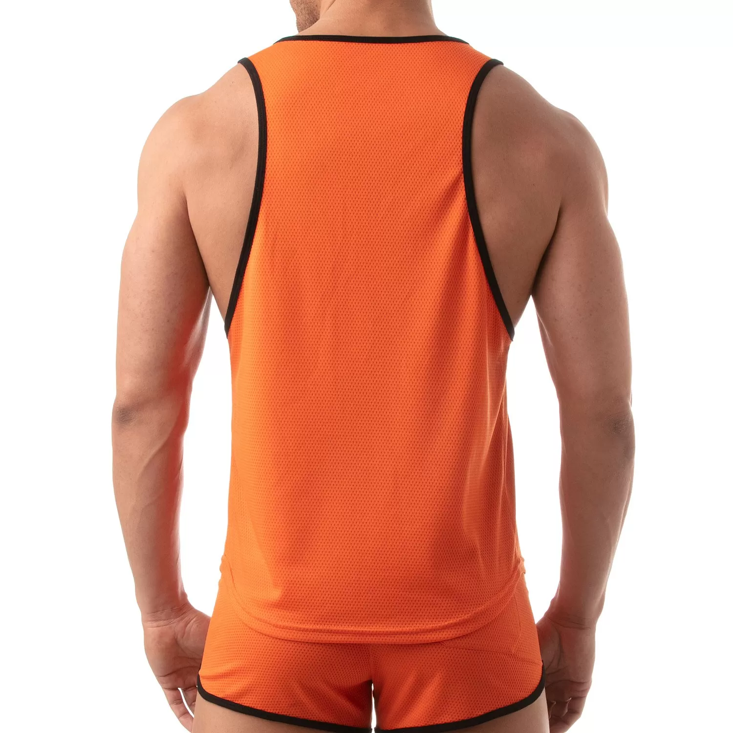 Débardeur léger Mesh - orange - TOF Paris : vente débardeurs homme ...