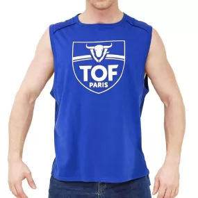 Débardeur Power Bleu-royal - TOF Paris : vente débardeurs homme TOF...