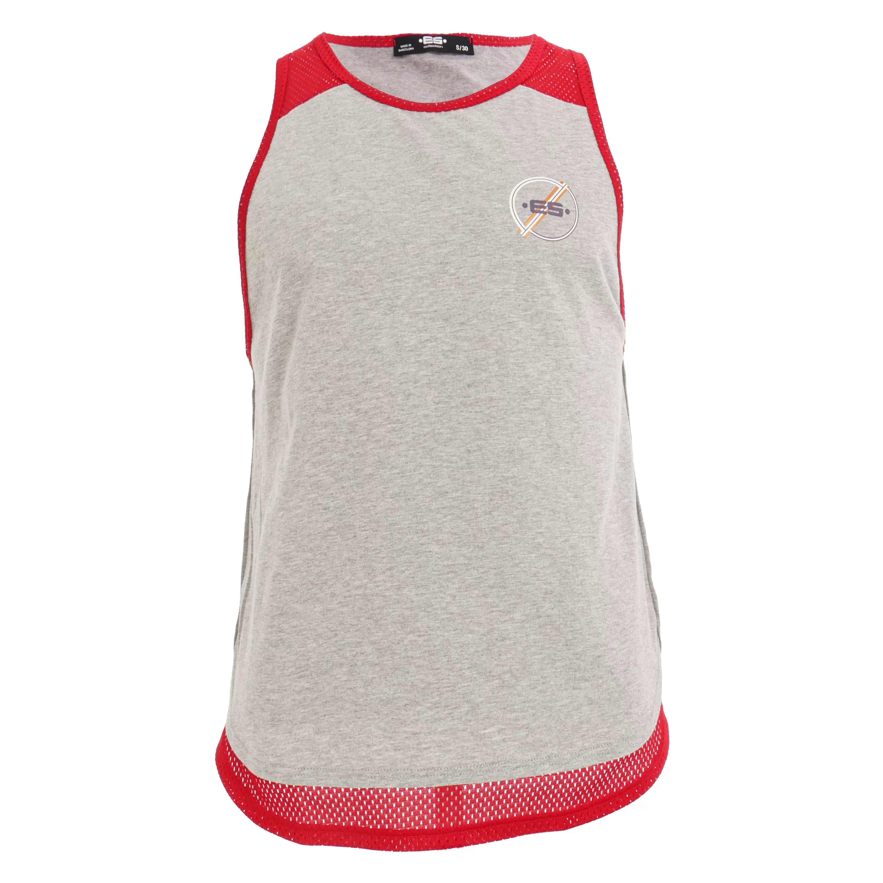 Débardeur SIXTY - gris chiné - ES collection : vente débardeurs hom...