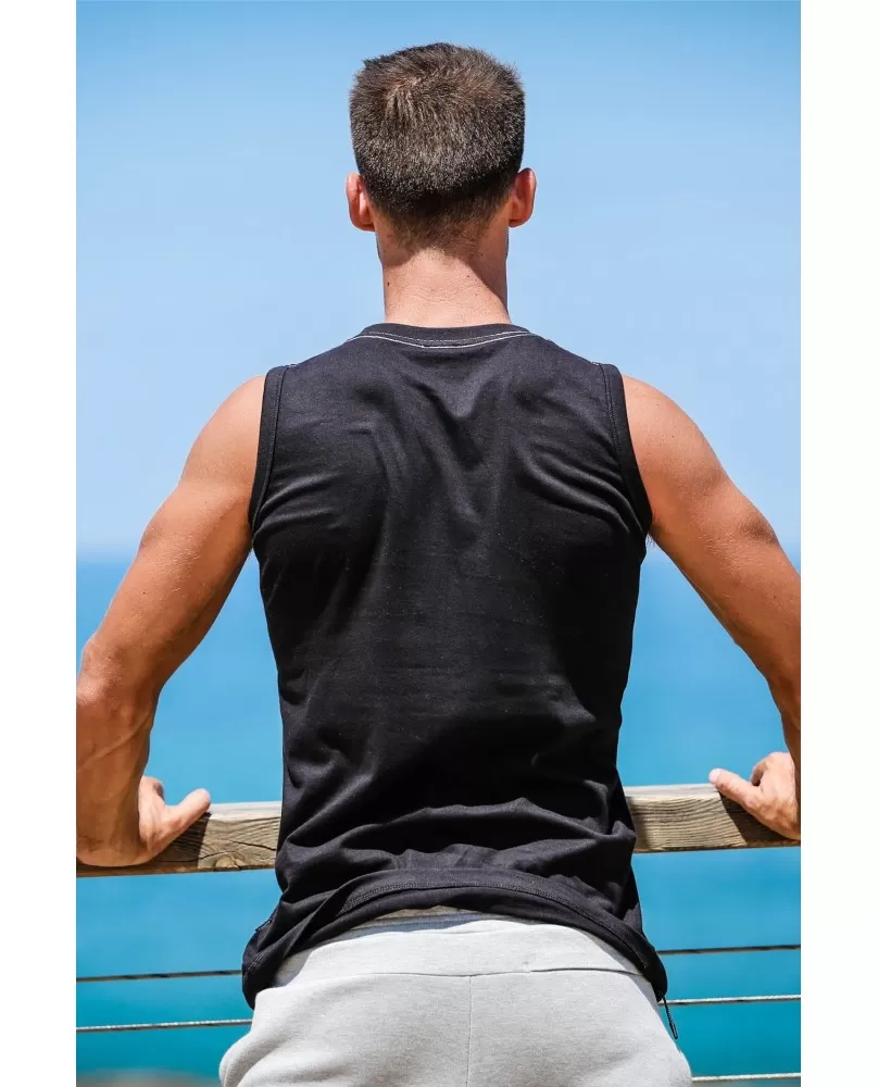 Débardeur Sport Homme Noir - Bodycross