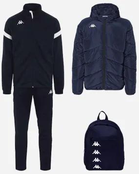 Ensemble Kappa Dovo pour Homme. Ensemble de survêtement + Sac à dos + Veste doublée (3 pièces)