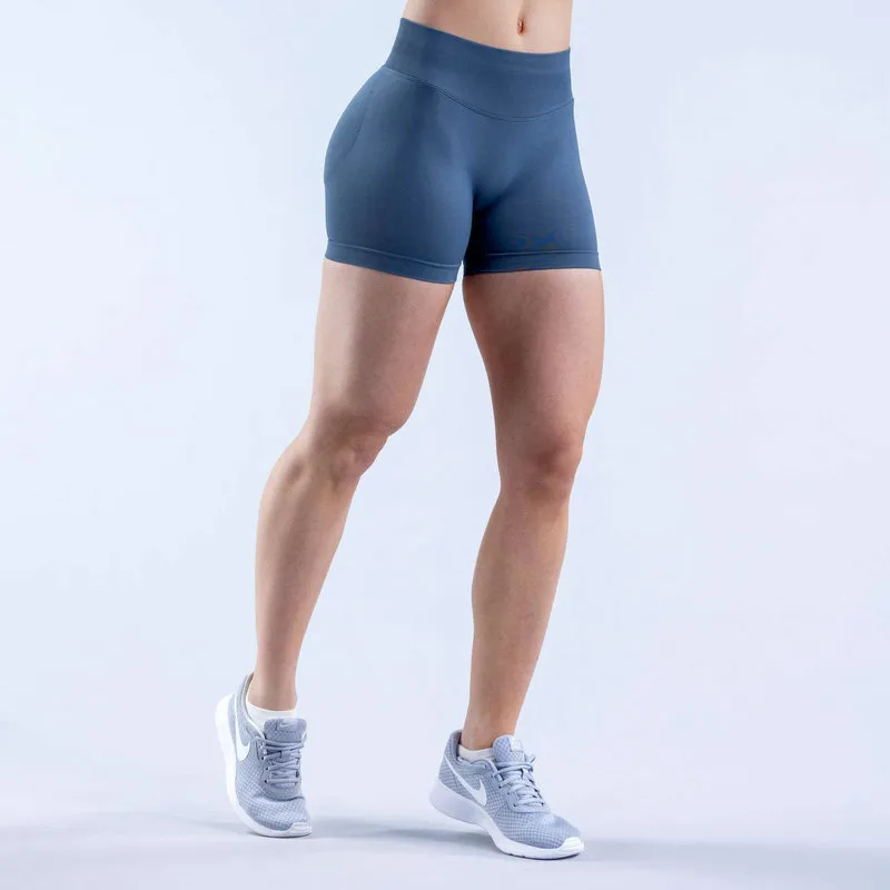 IMPACT SPORTS Shorts 4,5 Low Ribbed Band Yoga Shorts Souples Sans Flex Scrunch Bum Workout Gym Shorts Yoga Booty Running Short P