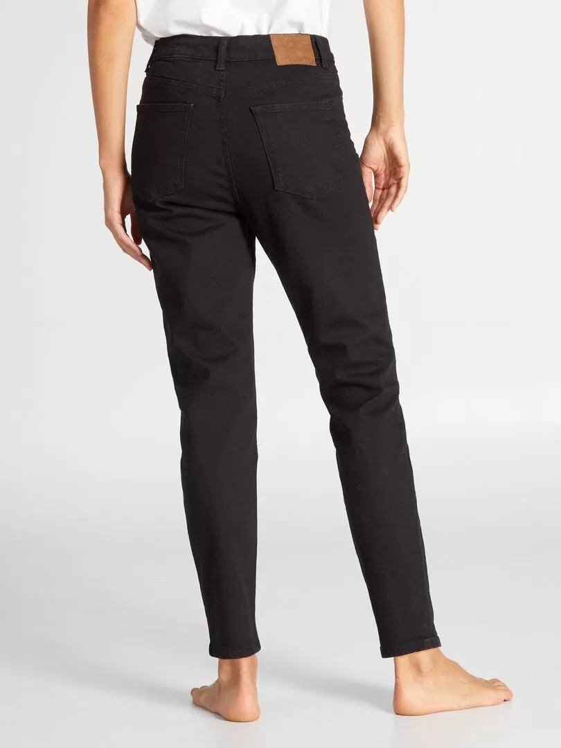 Jean slim en denim - 28L - Noir