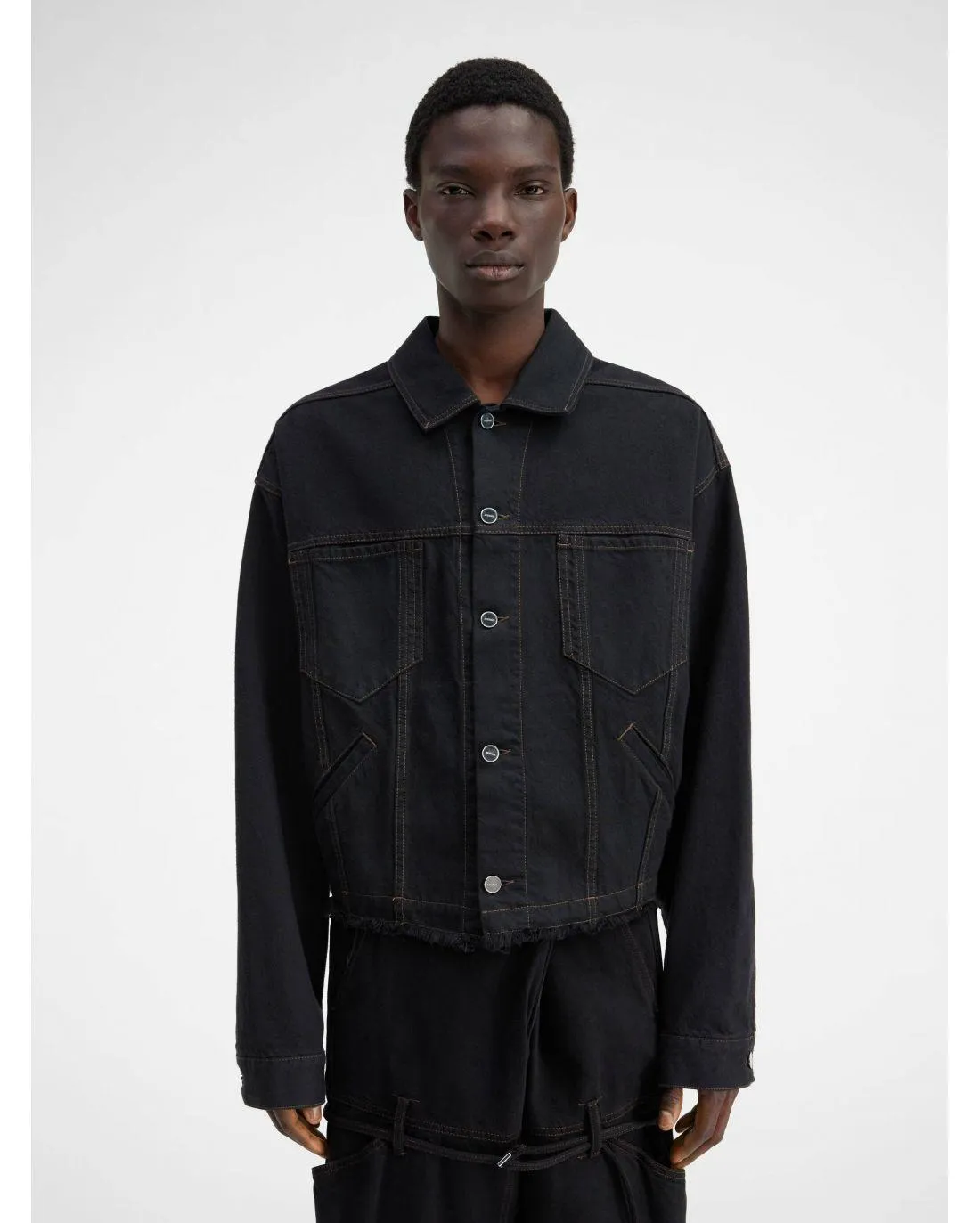LA VESTE DE NIMES CRIOLLO BLACK/BROWN - Jacquemus | Chez Maman Rouen