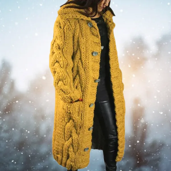 Larissa | Manteau cardigan en maille épaisse