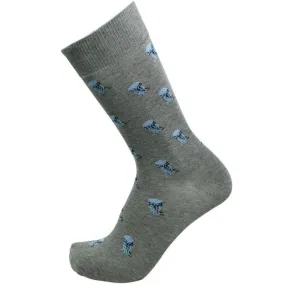 LES LIMOUSINES Chaussettes Homme Coton MEDUSE Gris