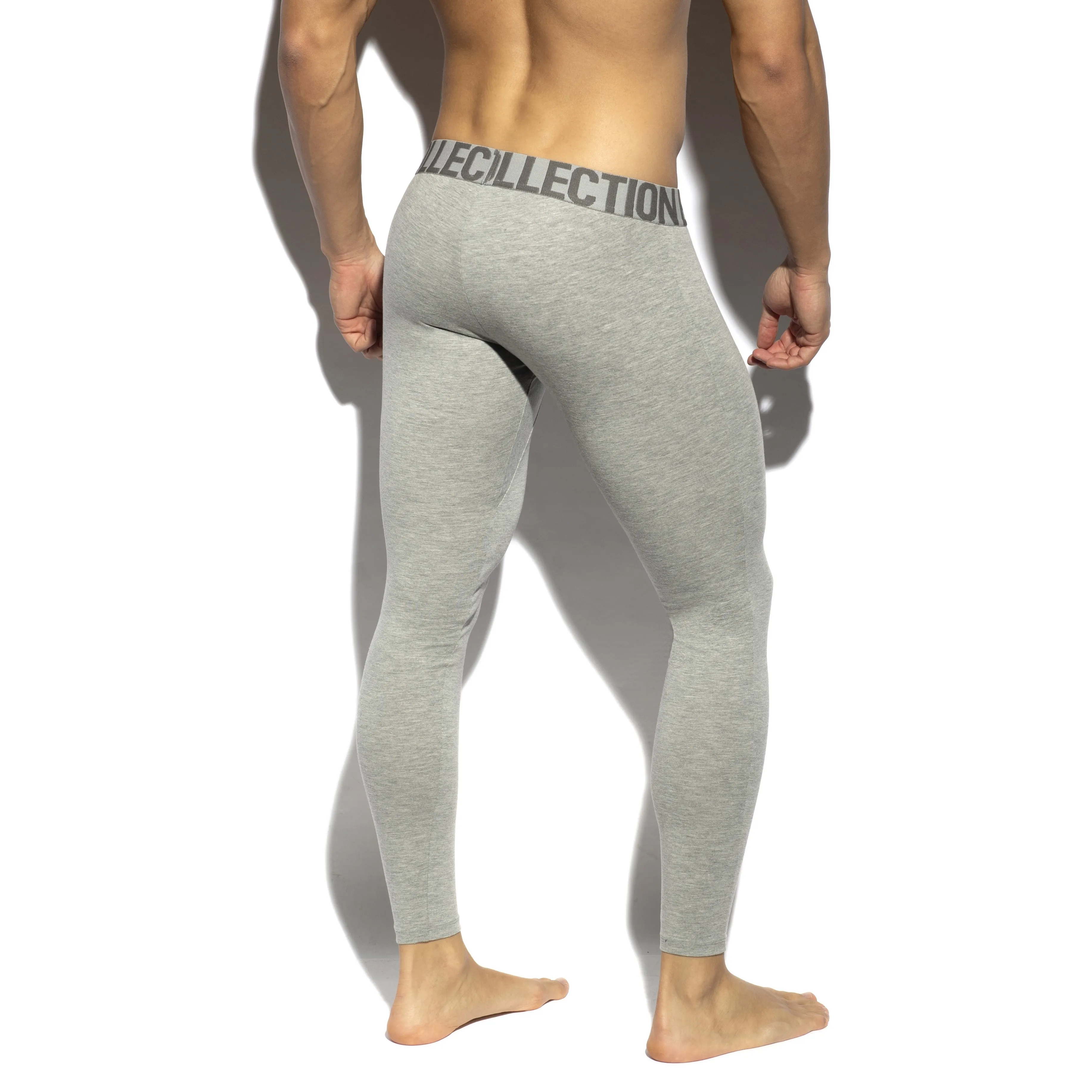 Long John basic coton - gris - ES collection : vente de Caleçon lon...