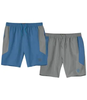 Lot de 2 Shorts Microfibre Sport Line 