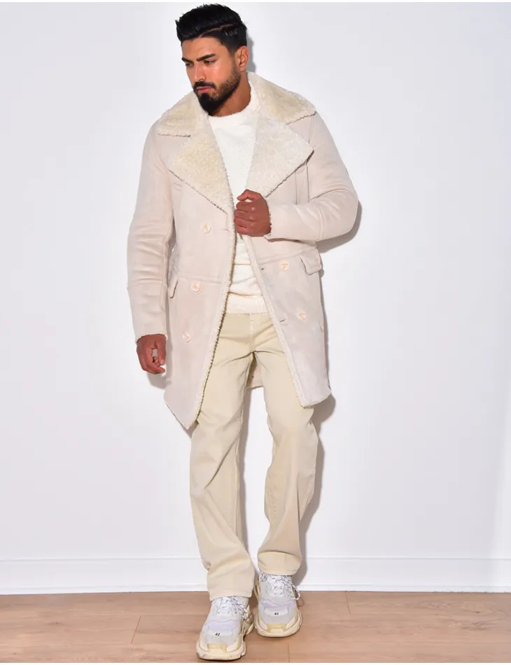 Manteau en suédine molletonné / 49231 - JEANS INDUSTRY
