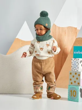 Pantalon en tricot - Marron