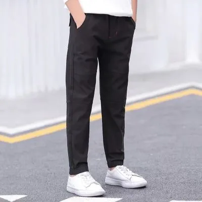 Pantalon hiver garçon avec coupe droite style chino
