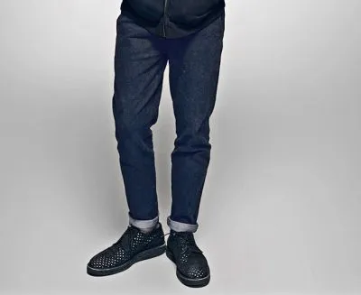 Pantalon Jeans pour Homme Coupe Droite Effet Vintage