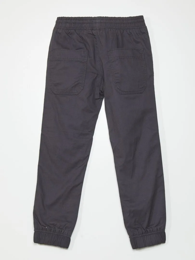 Pantalon Jogger en twill - Anthracite