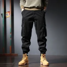  Pantalon joggers style cargo pour homme avec chevilles resserrées