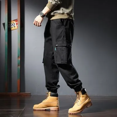  Pantalon joggers style cargo pour homme avec chevilles resserrées